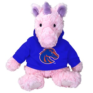 Boise State 9-Inch Cuddle Buddy Plush - Bronco Logo Hoodie by Mascot Factory -  pinkunicorn
